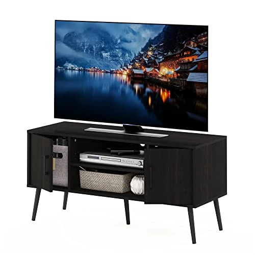 Offre limitee: Furinno Meuble TV de Style Milieu du Siècle avec Pieds en Bois, pour Téléviseur Jusqu'à 50 Pouces, Deux Armoires, Engineered Wood, Expresso, Two Cabinets de 55.12 EUR a 55.12 EUR (economie 0%)