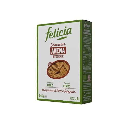 Offerta a tempo: Felicia Pasta Biologica con Farina di Avena Integrale, Confezione da 340g - 6% da 2.77 € a 2.59 €