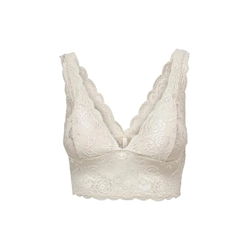 ONLY Womens Onlchloe Lace Bra Noos Acc Bra, Nude, M
