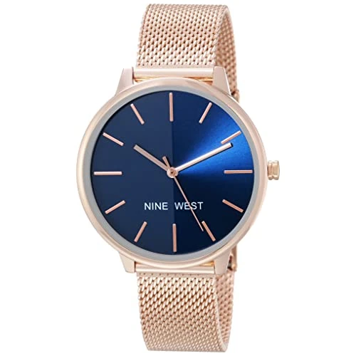 Offerta a tempo: Nine West Orologio con bracciale a maglie da donna - 74% da 55.13 € a 14.09 €