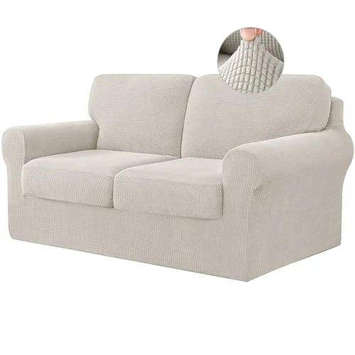 Oferta limitada: BXFUL Juegos de Fundas Elásticas para Sofá con Respaldos Separados y Cojines para Asientos, Funda Antideslizante para Sofá con Banda Elástica, Protector de Muebles (2 Seater(145-178cm),Beige) de 54.99 € a 54.99 € (ahorro 0.00%)
