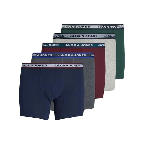 Limited-time offer: JACK&JONES PLUS Men's Jacoliver Trunks 5 Pack Noos Ps Boxer Shorts, Dark Grey Blend, 3XL UK from 45.00 £ to 45.00 £ (save 0.00%)