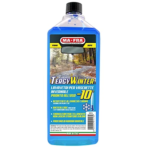 Offerta a tempo: MAFRA, Tergy Winter -10 °C, Liquido Lavavetri per Vaschette Invernale, con Anticalcare e Antigelo, Rimuove Traffic Film, Garantisce la Scorrevolezza delle Spazzole, Formato 1000ml - 0.00% da 7.55 € a 7.55 €