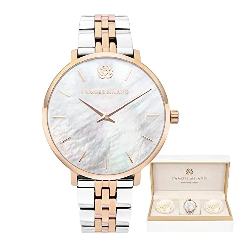 L'AMORE MILANO - Watches for Women Lovely Christmas Gifts - 36mm Ladies Watches Rose Box Gifts for her - Ladies Watch Gold, Rose Gold, Silver