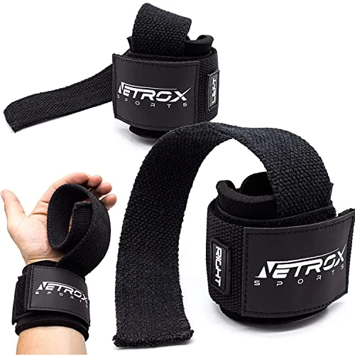 Offerta a tempo: Netrox Straps da Palestra con Extra Grip per Pesi e Fitness, Uomo e Donna - 40% da 26.89 € a 16.21 €