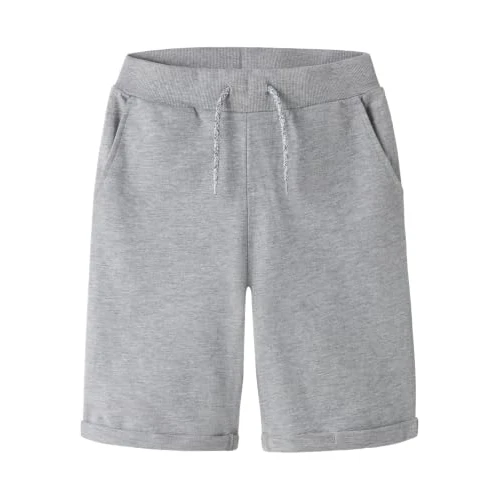 Offerta a tempo: Name It Nkmvermo Long Swe Shorts Unb F Noos, Pantaloncini Bambini e ragazzi, Grigio (Grey Melange), 134 - 52% da 13.99 € a 6.78 €