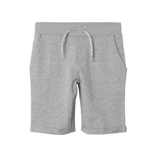 Offerta a tempo: Name It Nkmvermo Long Swe Shorts Unb F Noos, Pantaloncini Bambini e ragazzi, Grigio (Grey Melange), 152 - 20% da 13.99 € a 11.19 €