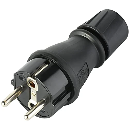 Offerta a tempo: Electraline 55084 Spina Professionale Schuko, Protezione IP54, con Ghiera di Bloccaggio Cavo per Facilitare il Cablaggio - 15% da 9.49 € a 8.07 €