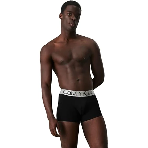 Offerta a tempo: Calvin Klein Boxer Uomo Confezione da 3 Cotone Elasticizzato, Nero (Black), M - 38% da 49.90 € a 31.00 €