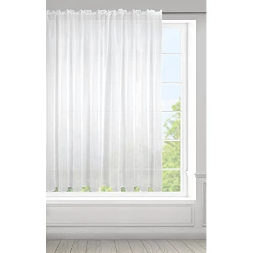 Offre limitée : Eurofirany Lucy Rideau en Voile, Blanc, 350x150 cm de 26.54 EUR à 23.62 EUR (remise 11%)