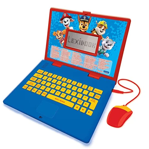 Offerta a tempo: Lexibook, Paw Patrol, Portatile educativo e bilingue Italiano/Inglese, Giocattolo per Bambini (Ragazzi e Ragazze), 124 attività, Imparare Giochi e Musica, Rosso/Blu, JC598PAi5 - 11% da 44.99 € a 39.90 €