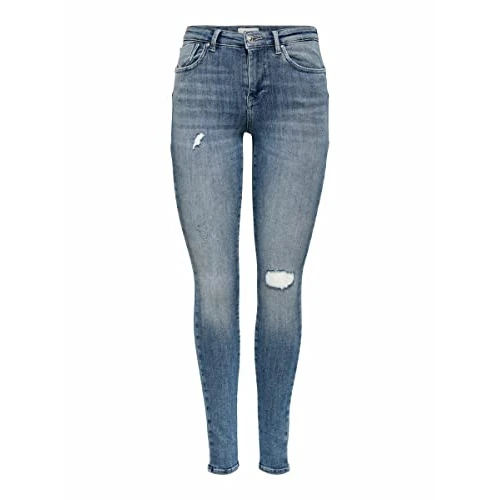 Offerta a tempo: ONLY Onlpower Life Mid Push Jeans, Donna, Blu (Medium Blue Denim), XL/32 - 16% da 44.99 € a 37.99 €