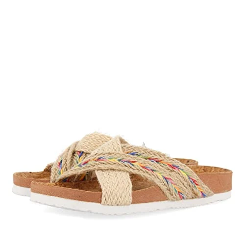 Offerta a tempo: GIOSEPPO Infradito da suola bio con iuta naturale e multicolore per bambina INZAGO, multicolore, 33 EU - 39% da 39.81 € a 24.20 €