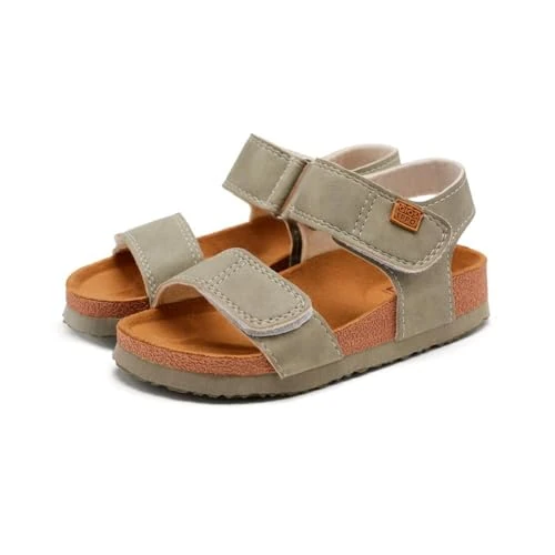 Tijdelijke aanbieding: GIOSEPPO Leren slippers in biologische stijl voor kinderen, Steen, 36 EU van 34.95 € naar 34.95 € (0.00% korting)