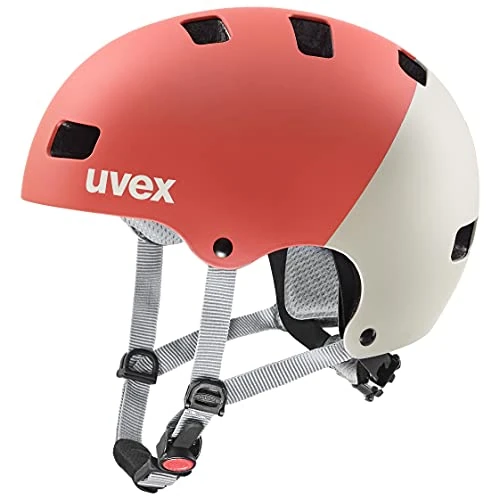 Offerta a tempo: uvex kid 3 cc, casco da ciclismo robusto per bambini, regolazione individuale delle dimensioni, aerazione ottimizzata, grapefruit, sand matt, 51-55 cm - 14% da 37.79 € a 32.60 €