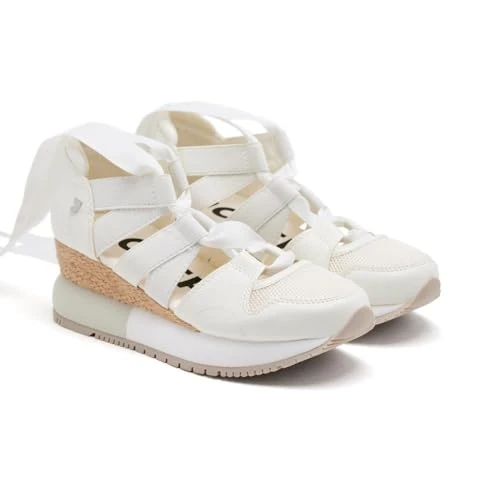Offerta a tempo: Sneakers Beige Tipo Espadrille da Donna LIZARDA, Bianco, 41 EU - 0.00% da 51.64 € a 51.64 €