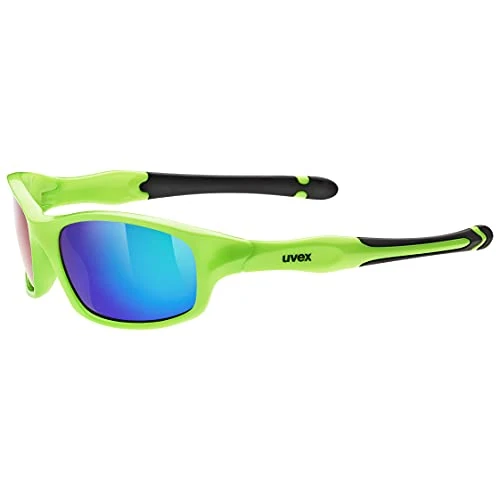 Offre limitée : Uvex Sportstyle 507 - Lunettes de Soleil pour Enfants - Effet Miroir - Bandeau Compris - Green/Green - One Size de 20.91 € à 20.91 € (0.00% de remise)