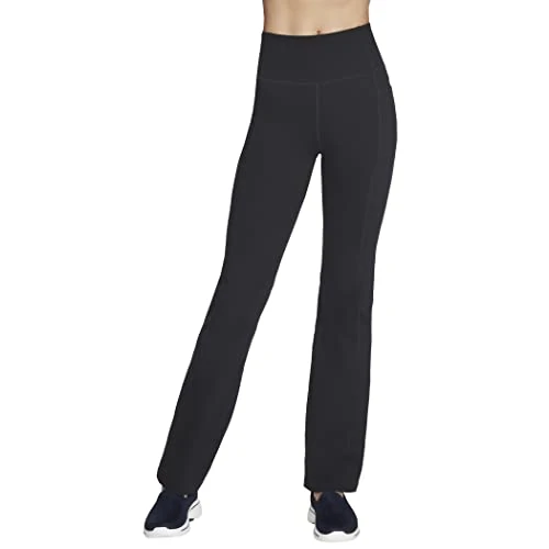 Beperkte aanbieding: Skechers Dames Go Walk Evolution Ii Flare Pant Leggings, Zwart, XS van 54.95 EUR naar 26.99 EUR (besparing 51%)