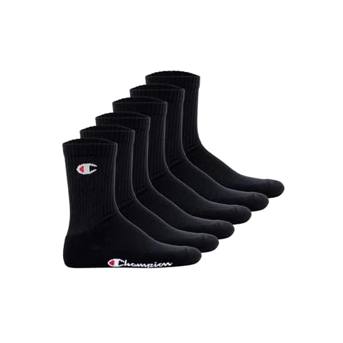 Offerta a tempo: Champion Core 6PP Crew Calzini Sportivi, Unisex - Adulto, Nero, 39-42 EU - 20% da 17.99 € a 14.31 €