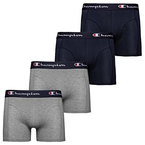 Offerta a tempo: Champion Core X4, Boxer Corti Uomo, Blu Marino & Grigio Melange Chiaro, L - 35% da 39.99 € a 26.02 €