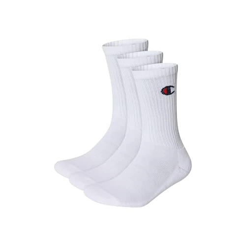Offre limitée : Champion Mixte Socks Basics 3pk Crew Protège-Bas & Socquettes, Blanc/Blanc, 43-46 EU de 8.99 € à 8.10 € (10% de remise)