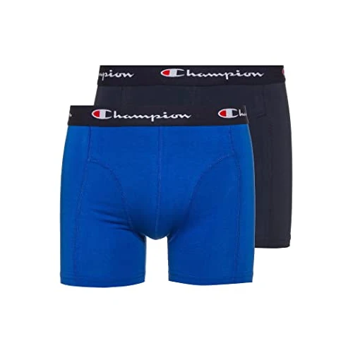 Champion heren Boxerslips Core x2, Blauw/Marine Blauw, XL