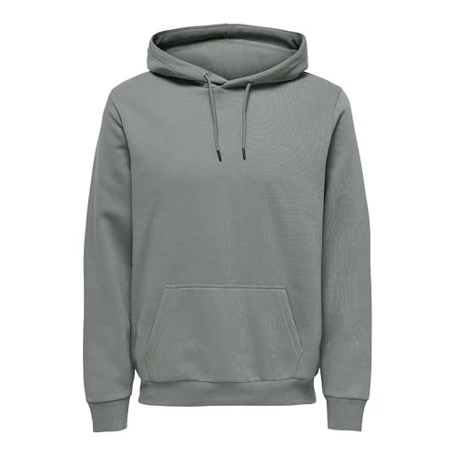 Oferta limitada: Only & Sons Onsceres Life - Sudadera Con Capucha Sudadera con capucha Hombre, Castor Gray., M de 24.99 EUR a 20.93 EUR (ahorro 16%)