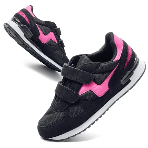 Offre limitée : JOMIX Basket Scratch Femme Homme Chaussures de Sport Running Confortable, 01 Noir Fuchsia, 37 EU de 36.95 € à 31.41 € (15% de remise)