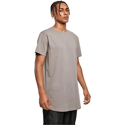 Oferta limitada: Urban Classics Shaped Long Tee, Camiseta Hombre, Gris (Asphalt), M de 14.99 € a 14.99 € (ahorro 0.00%)