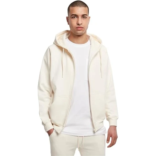 Limitiertes Angebot: Urban Classics Herren Kapuzenpullover Zip Hoody, Sweatjacke mit Reißverschluss für Männer, Loose Fit, L, whitesand von 44.90 EUR auf 35.99 EUR (Spare 20%)