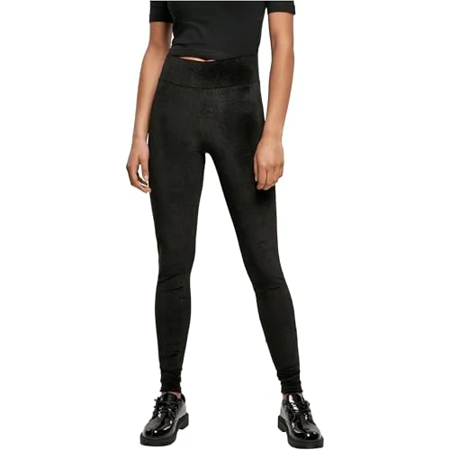 Oferta limitada: Urban Classics Ladies High Waist Velvet Leggings Mujer Leggins Negro M de 19.90 € a 13.49 € (ahorro 32%)