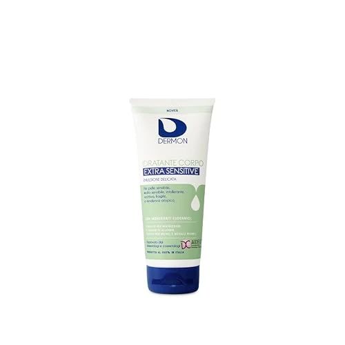 DERMON Idratante Corpo Extra Sensitive, Latte Idratante Corpo Sicuro per Pelli Sensibili, Extrasensibili e a Tendenza Atopica, Rispetta Il Ph Naturale della Pelle, 200 ml