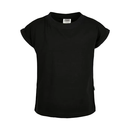 Tijdelijke aanbieding: Urban Classics Meisjes Meisjes Organic Extended Shoulder Tee T-shirt, zwart, 158/164 cm van 10.87 € naar 10.87 € (0.00% korting)