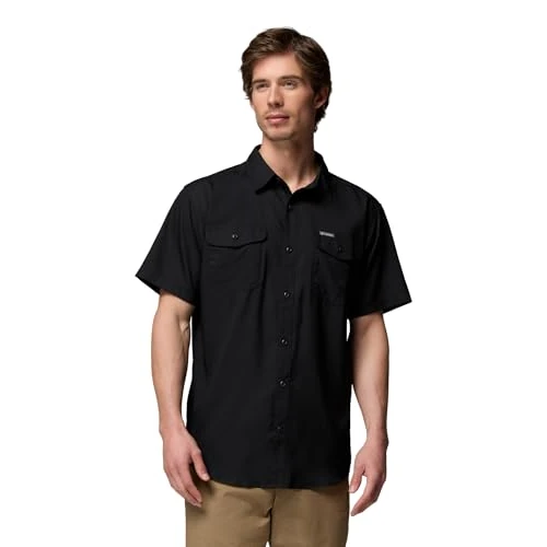 Columbia Utilizer II, Camicia a Maniche Corte a Tinta Unita, Uomo