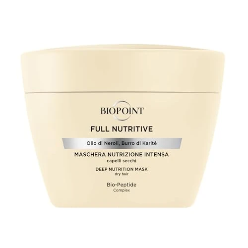 Offerta a tempo: Biopoint Full Nutritive - Maschera Capelli Nutrizione Intensa, Azione Idratante e Rinforzante, Dona Morbidezza e Luminosità al Capello, 200 ml - 41% da 15.90 € a 9.33 €