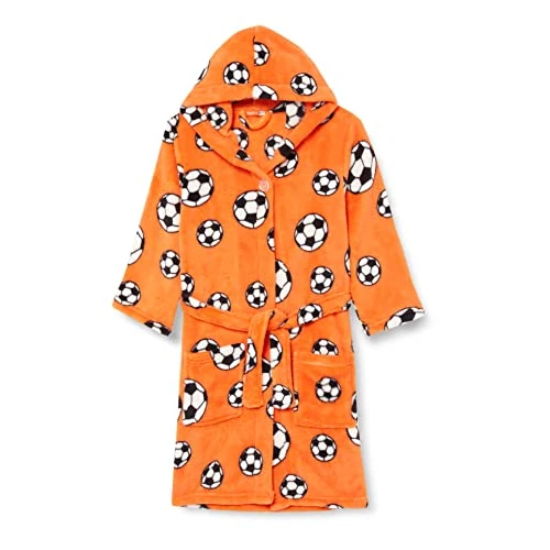 Tijdelijke aanbieding: Playshoes Jongens voetbal badjas, oranje, normaal van 22.00 € naar 22.00 € (0.00% korting)