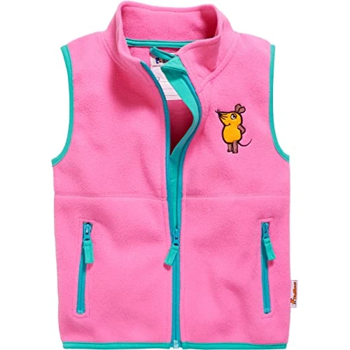 Zeitlich begrenztes Angebot: Playshoes Fleece Weste Unisex Kinder Outdoor-Oberteil, pink Die Maus, 152 von 17.90 € auf 12.37 € (31% Rabatt)