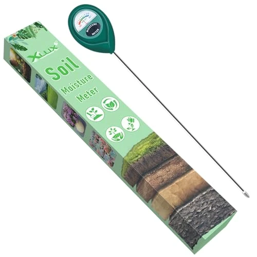 Limited-time offer: XLUX Long Probe Plant Soil Moisture Meter, indoor outdoor use, Battery-Free | longer stem for deeper use, instant read, anti-rust 304 SST probe, Easy-to-Read Display, Single-Probe, less hurts to roots from 12.99 £ to 10.19 £ (save 22%)