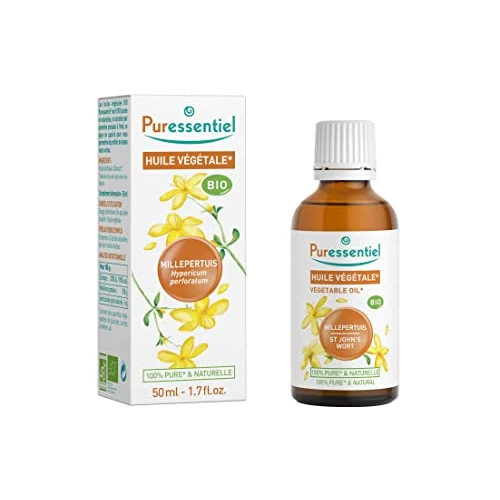 Offerta a tempo: Puressentiel Olio Vegetale di Iperico – Biologico – 100% puro e naturale – Vegano e Cruelty free – 50 ml - 25% da 11.89 € a 8.94 €