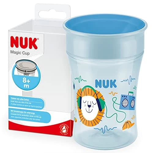 Oferta limitada: NUK Magic Cup taza para sorber | Borde a prueba de derrames de 360° | +8 meses | Sin BPA | 230 ml | azul (erizo) de 11.31 EUR a 11.31 EUR (ahorro 0%)