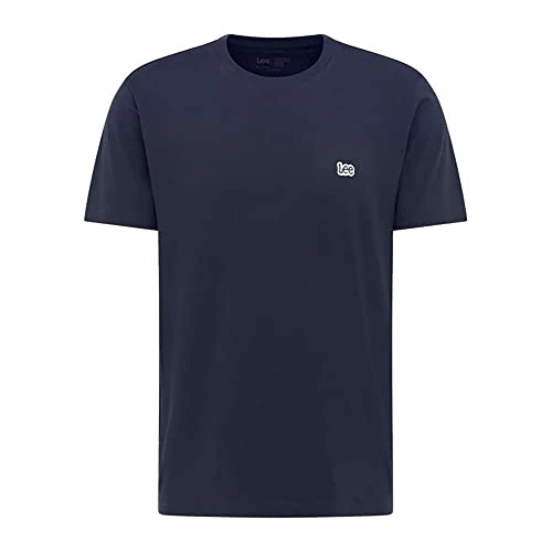 Lee Men's SS Patch Logo TEE T-Shirt, Navy, 4XL