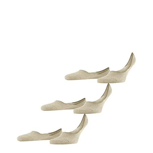 Offerta a tempo: FALKE Invisible Step Medium Cut Multipack M In cotone invisibili tinta unita confezione di 3 paia, Calzini fantasmini Uomo, Beige Sand Melange 4650, 45-46 - 26% da 30.00 € a 22.34 €