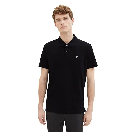 Offerta a tempo: TOM TAILOR Polo Basic Piqué, Uomo, Nero (Black 29999), 3XL - 35% da 19.99 € a 13.09 €