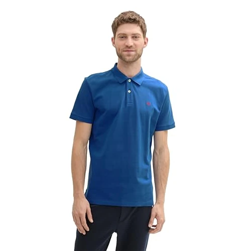 Offerta a tempo: TOM TAILOR Polo Basic Piqué, Uomo, Blu (Advanced Blue 11132), L - 52% da 19.99 € a 9.55 €