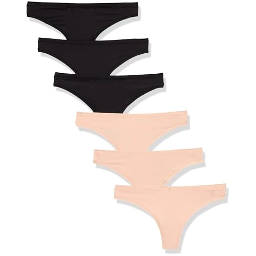 Offre limitée : Amazon Essentials Lot de 6 sous-vêtements en Microfibre pour Femme (Hipster & Strong, Grande Taille) Noir/pétale Doux, Taille 50 de 16.99 € à 16.99 € (0.00% de remise)