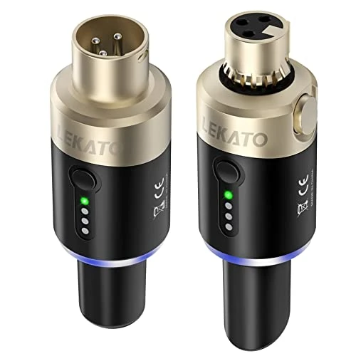 Offerta a tempo: LEKATO Ricevitore trasmettitore microfono wireless XLR 5,8 Ghz Dispositivo microfono plug — 10% da 119,99 € a 107,99 €