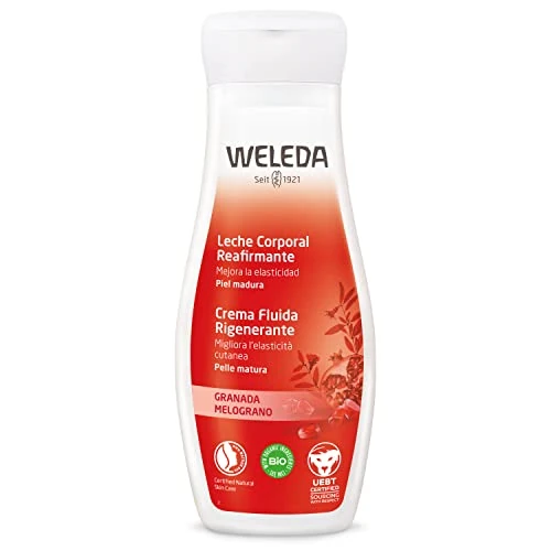 Begrenztes Angebot: WELEDA Bio Granatapfel Bodylotion - Naturkosmetik Körperpflege Lotion mit Sheabutter & Granatapfelsamenöl strafft die Haut. Natürliche Körperlotion zur Pflege von anspruchsvoller Haut (vegan, 200ml) von 13.99 EUR auf 13.99 EUR (Rabatt 0%)