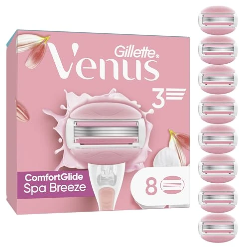 Offerta a tempo: Gillette Venus Comfortglide Spa Breeze Lamette di Ricambio, 8 Lamette da Donna di Ricambio per Rasoio Donna, per una Rasatura Liscia e Profonda Che Dura - 17% da 22.90 € a 18.99 €