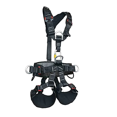 Offerta a tempo: SOB Imbracatura Anticaduta Kit di Protezione Imbracatura Arrampicata All'aperto Regolabile Roccia Speleologia Rappelling Alpinismo Cintura di Sicurezza Attrezzature Certificato CE - 37% da 121.99 € a 76.96 €