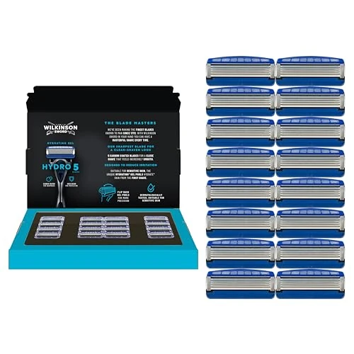 Oferta limitada: Wilkinson Sword Hydro 5 Skin Protection Regular - 16 Recambios de Cuchillas de Afeitar de 5 Hojas con Banda Lubricante Enriquecida con Pro Vitamina B5, Compatible para Cualquier Maquinilla Hydro de 31.85 EUR a 31.85 EUR (ahorro 0%)